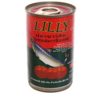 Cá trích xốt cà chua Lilly lốc 10 lon 155g giá sỉ