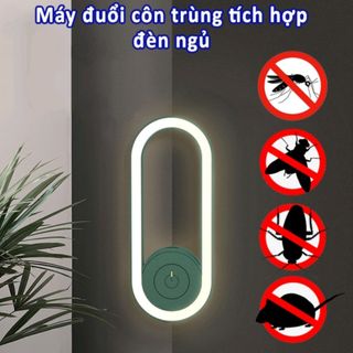 Đèn ngủ cảm ứng, đèn ngủ có chức năng đuổi muỗi côn trùng bằng sóng siêu âm
Máy đuổi muỗi điện sóng siêu âm.