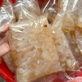 Sứa biển ăn liền Nghệ An, túi 1kg (cả nước cả thân sứa 1,2-1,3kg)