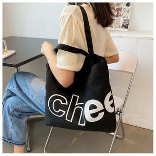 Túi tote canvas có khóa kéo và ngăn phụ (40x36x7cm)