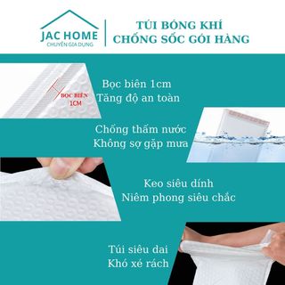 1 Set 100 túi khí gói hàng chống sốc niêm phong nhiều kích thước chống nước chống ẩm
