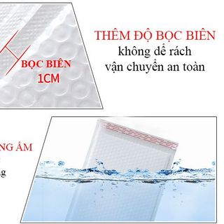 1 Set 100 túi khí gói hàng chống sốc niêm phong nhiều kích thước chống nước chống ẩm