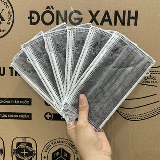 [HỘP] KHẨU TRANG Y TẾ 4 LỚP (10 CÁI/TÚI, 5 TÚI/HỘP) - ĐỒNG XANH PREMIUM