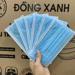 [HỘP] KHẨU TRANG Y TẾ 4 LỚP (10 CÁI/TÚI, 5 TÚI/HỘP) - ĐỒNG XANH PREMIUM