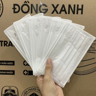 [HỘP] KHẨU TRANG Y TẾ 4 LỚP (10 CÁI/TÚI, 5 TÚI/HỘP) - ĐỒNG XANH PREMIUM