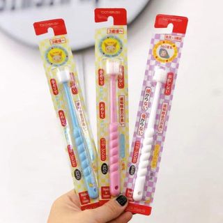 Bàn chải đánh răng 360 độ Higuchi cho trẻ dưới 3 tuổi, hàng nội địa Nhật Bản