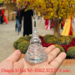 Tháp xá lợi đựng hạt xá lợi đặt bàn thờ Phật cao cấp