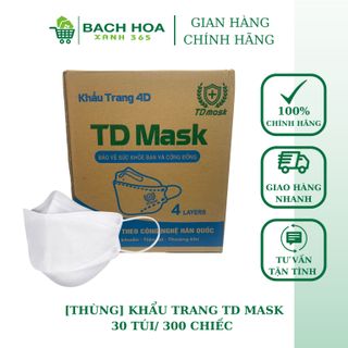 [THÙNG] KHẨU TRANG CHỐNG BỤI SIÊU MỊN KF94 (10 CÁI/TÚI) - 30 TÚI/THÙNG - TD MASK