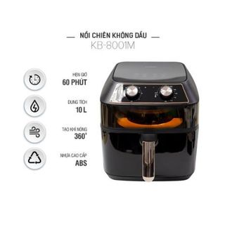 NỒI CHIÊN KHÔNG DẦU NINESHIELD 10L KB-8001M CHÍNH HÃNG