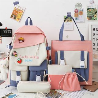 Balo 4 món thời trang đi học - Cute Little (không kèm túi rút)