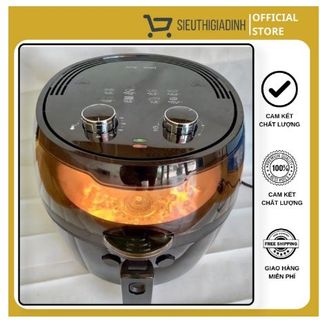 (Sẵn Hàng)Nồi chiên không dầu Nine Shield chính hãng 8L - Bảo hành 1 năm (6 tháng 1 đổi 1)