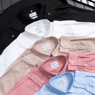 Áo sơ mi lụa nam, Sơ mi dài tay nam cao cấp, chất vải lụa Nến chống nhăn tuyệt đối, chuẩn hàng Xuất - Logo thêu sắc nét - size từ 50kg - 90kg