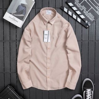 Áo sơ mi lụa nam, Sơ mi dài tay nam cao cấp, chất vải lụa Nến chống nhăn tuyệt đối, chuẩn hàng Xuất - Logo thêu sắc nét - size từ 50kg - 90kg