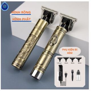 Tông Đơ Cắt Tóc, Chấn Viền VINTAGE-T9 Nhỏ Gọn, Sạc Điện, Pin Bền Đa Năng-BEAUTY AND TECH