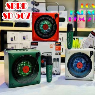 LOA BLUETOOTH KARAOKE SDRD SD-507 ( KÈM 2 MICRO )