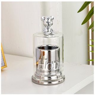 Hộp Đựng Tăm Xỉa Răng, Tăm Bông Nắp Hình Gấu Hộp đựng bông tăm khẩu trang gia đình chống bụi cao cấp có nắp đậy,