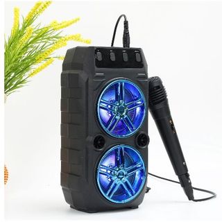 Loa bluetooth Karaoke mini CL-97 Kết Nối Không dây 5.0 âm thanh cực chất bass trầm Hỗ trợ thẻ nhớ đài FM- Bảo Hành 2 năm