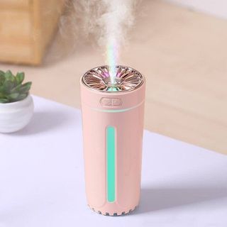 Máy khuếch tán phun sương tinh dầu Ô tô AROMA Mới (Sạc Pin) khử mùi | máy xông tinh dầu ô tô, bàn làm việc. LED 7 màu RGB ( SP HOT Douyin TQ)