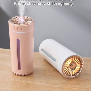 Máy khuếch tán phun sương tinh dầu Ô tô AROMA Mới (Sạc Pin) khử mùi | máy xông tinh dầu ô tô, bàn làm việc. LED 7 màu RGB ( SP HOT Douyin TQ)