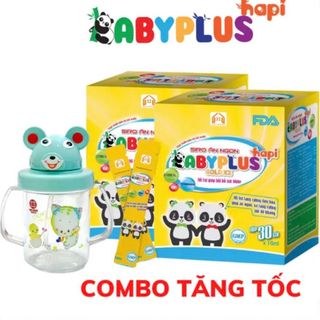 [MUA 1 TẶNG 1] - Siro ăn ngon Baby Plus giúp trẻ hết biếng ăn ngủ ngon tăng cân đề kháng tốt hết táo bón tặng bình nước