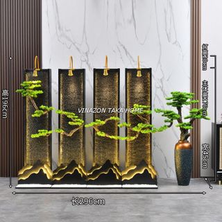 TIỂU CẢNH THÁC NƯỚC PHONG THUỶ TRONG NHÀ NGOÀI TRỜI PHÒNG KHÁCH A 7