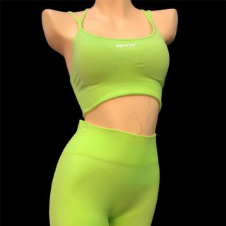 Bo+Tee - Set đồ tập gym, yoga, dance cao cấp bra 2 dây và quần legging cạp cao