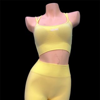 Bo+Tee - Set đồ tập gym, yoga, dance cao cấp bra 2 dây và quần legging cạp cao