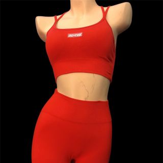 Bo+Tee - Set đồ tập gym, yoga, dance cao cấp bra 2 dây và quần legging cạp cao