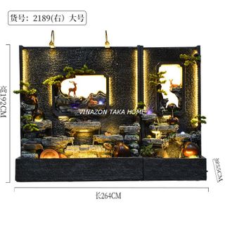 TIỂU CẢNH THÁC NƯỚC PHONG THUỶ TRONG NHÀ NGOÀI TRỜI SÂN VƯỜN A18