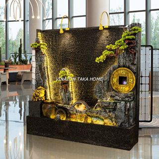 TIỂU CẢNH THÁC NƯỚC PHONG THUỶ TRONG NHÀ NGOÀI TRỜI A16