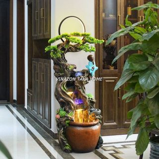 TIỂU CẢNH THÁC NƯỚC PHONG THUỶ TRONG NHÀ NGOÀI TRỜI PHÒNG KHÁCH 5