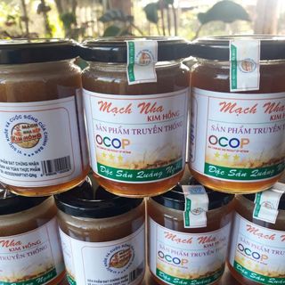 Mạch nha nếp Kim Hồng-Đặc sản Quảng Ngãi (dạng hũ thủy tinh tròn 300g)