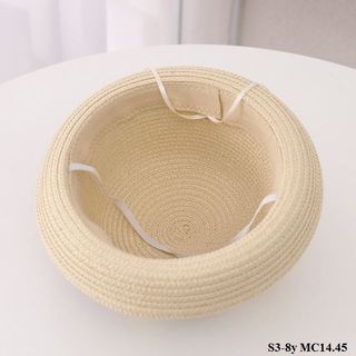 Mũ cói đi biển/ Mũ cói trẻ em có kính S3-8y MC14.45