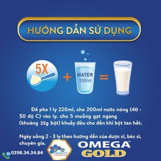 Sữa Omega Gold Encare 400gr- giành cho người trước và sau phẩu thuật, người mới ốm dây
