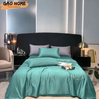 Bộ Chăn Ga LỤA THÁI CHĂN HÈ Trơn Hàng Nhập Khẩu Siêu Đẹp Mát Lạnh - KiMi Decor HCM