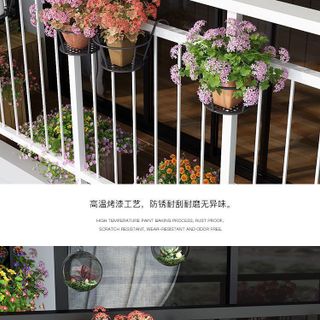 Kệ Để Chậu Hoa Cây Cảnh Có Móc Treo Ngoài Ban Công Tiện Lợi