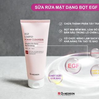 Sữa rửa mặt dạng bọt EGF Limpid Foam Cleansing
