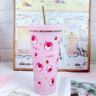 Ly giữ nhiệt gấu dâu LOTSO, dung tích 750ml
