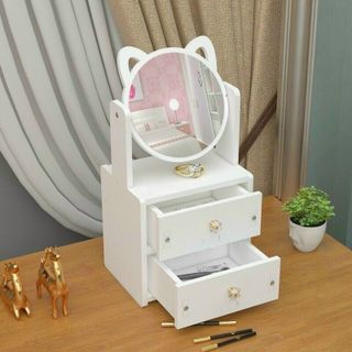 Kệ Đựng Mỹ Phẩm Có Gương Tai Mèo
