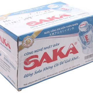 Thùng 24 chai nước điện giải SAKA 555ml / Lốc 6 chai nước điện giải SAKA 555ml