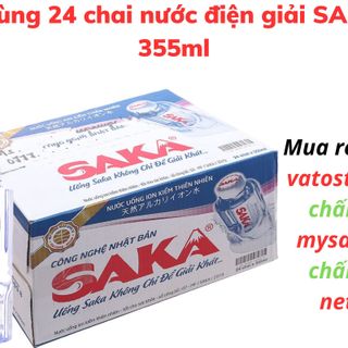 Thùng 24 chai nước điện giải SAKA 355ml / Lốc 6 chai nước điện giải SAKA 355ml