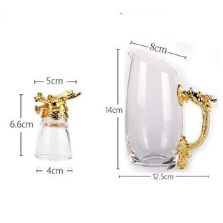 Bộ bình ly thủy tinh 12 con giáp