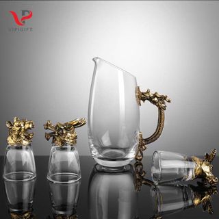 Bộ bình ly thủy tinh 12 con giáp