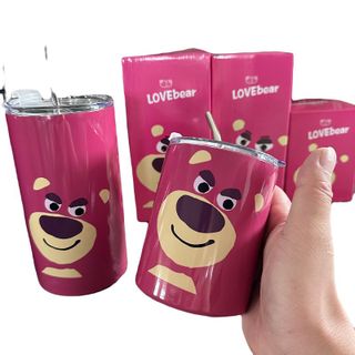 Ly Giữ Nhiệt Gấu Hồng 500ml