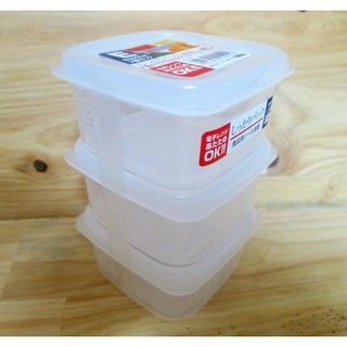 Set 3 hộp nhựa đựng thực phẩm cho bé 200ml hàng nội địa Nhật Bản