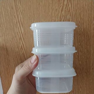 Set 3 hộp nhựa đựng thực phẩm cho bé 200ml hàng nội địa Nhật Bản
