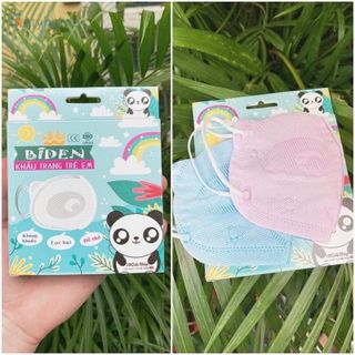 Khẩu trang trẻ em BIDEN 3D 3 lớp kháng khuẩn (10 cái/hộp)