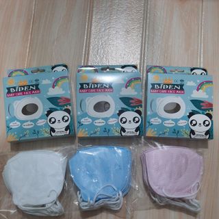 Khẩu trang trẻ em BIDEN 3D 3 lớp kháng khuẩn (10 cái/hộp)