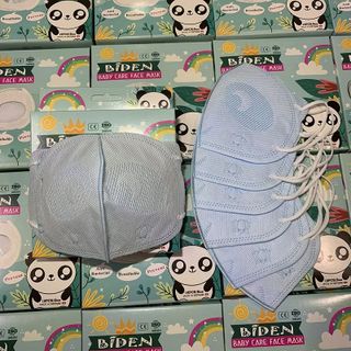 Khẩu trang trẻ em BIDEN 3D 3 lớp kháng khuẩn (10 cái/hộp)