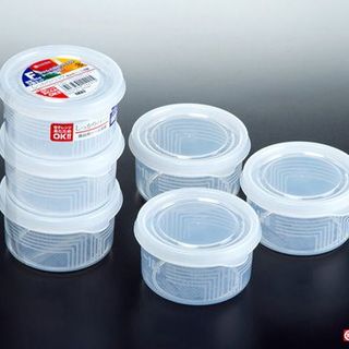 Set 3 hộp nhựa đựng thực phẩm dáng tròn 180ml hàng nội địa Nhật Bản giá sỉ